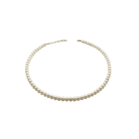 AAA Quality freshwater Pearl necklace for women, round pearls,hand made with sterling silver clasp.