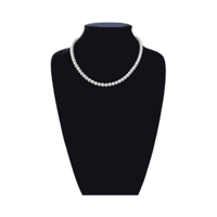 AAA Quality freshwater Pearl necklace for women, round pearls,hand made with sterling silver clasp.