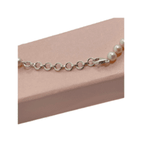 AAA Quality freshwater Pearl necklace for women, round pearls,hand made with sterling silver clasp.